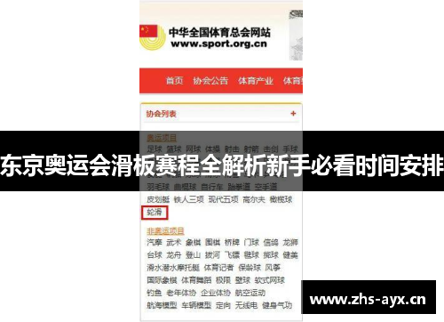 东京奥运会滑板赛程全解析新手必看时间安排